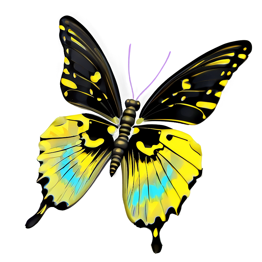 Black Butterfly Decoration Png Fbe PNG Image