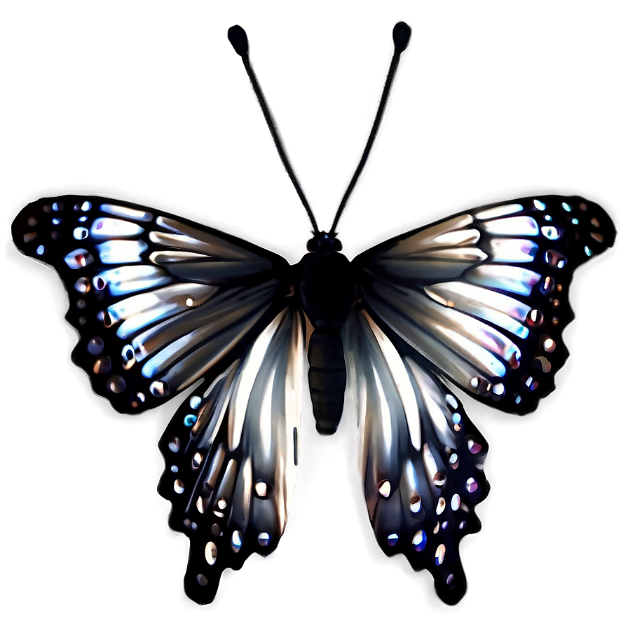 Black Butterfly Decoration Png Qoo95 PNG Image