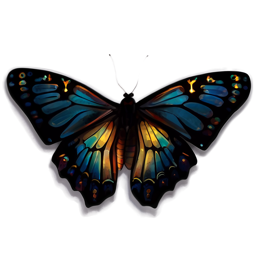 Black Butterfly Transformation Png 06252024 PNG Image