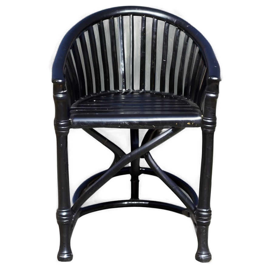 Black Cafe Chair Png 06282024 PNG Image