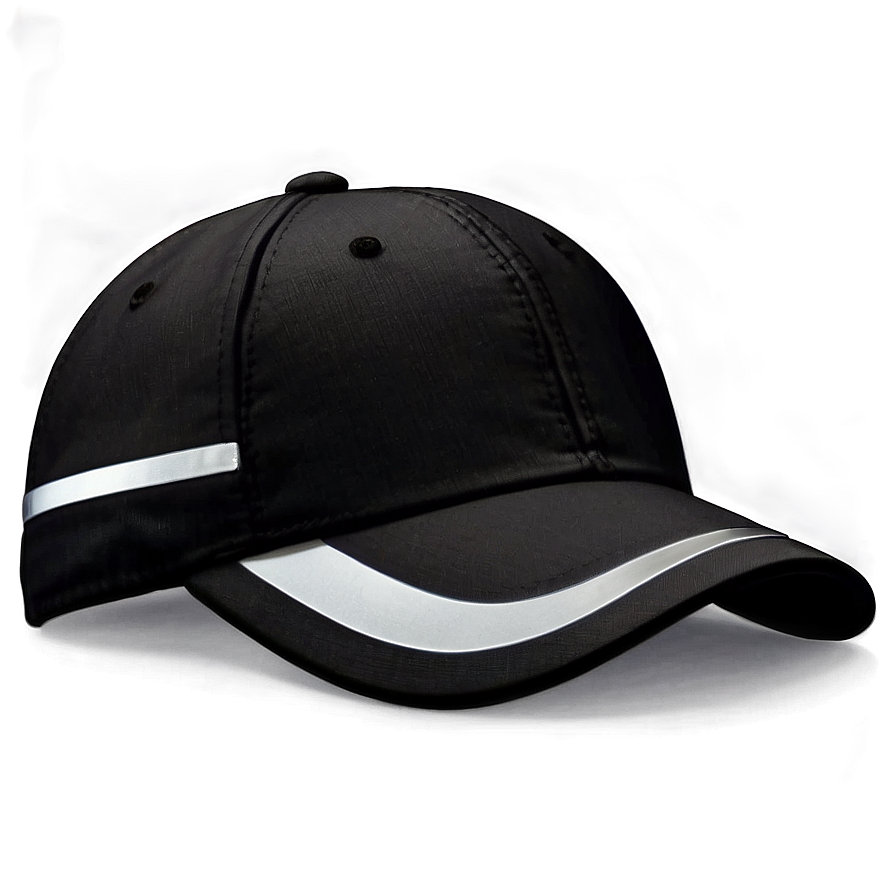 Black Cap With Reflective Details Png 06122024 PNG Image