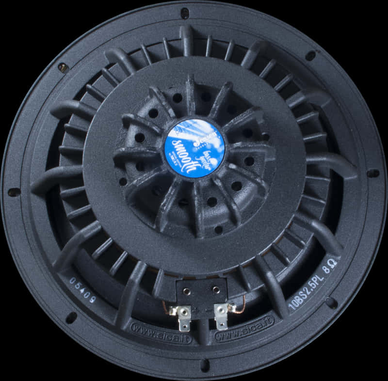 Black Car Speaker Top View PNG Image