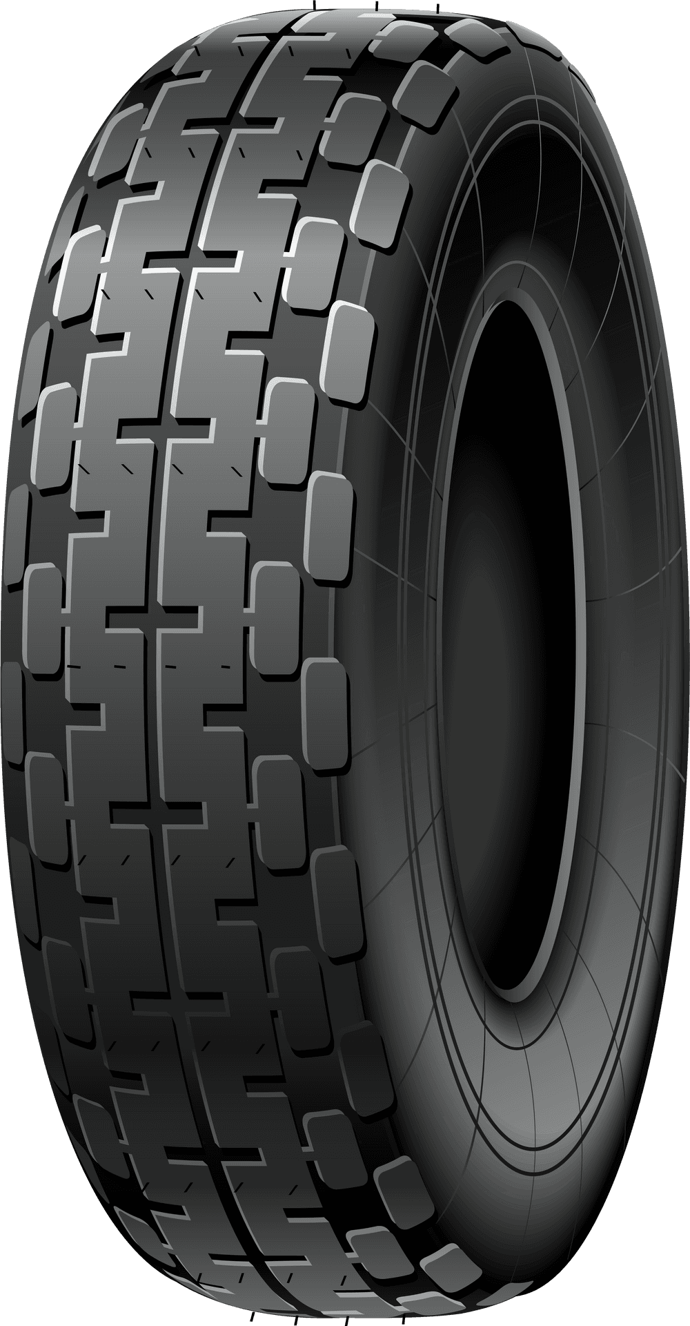 Black Car Tire Clipart PNG Image