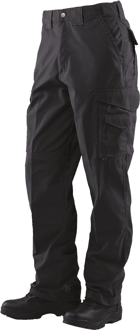 Black Cargo Pants Product Photography PNG Image