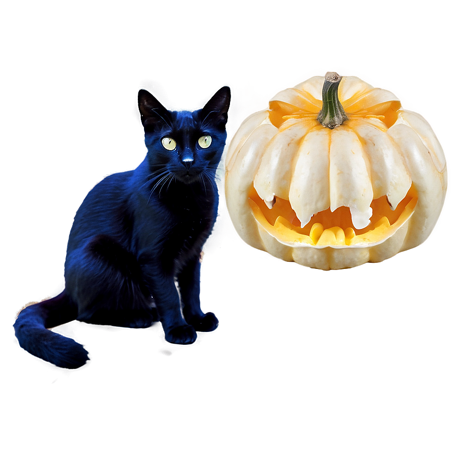 Black Cat And Pumpkin Png 61 PNG Image