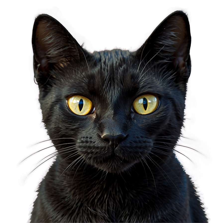 Black Cat Clipart Png Kpm16 PNG Image