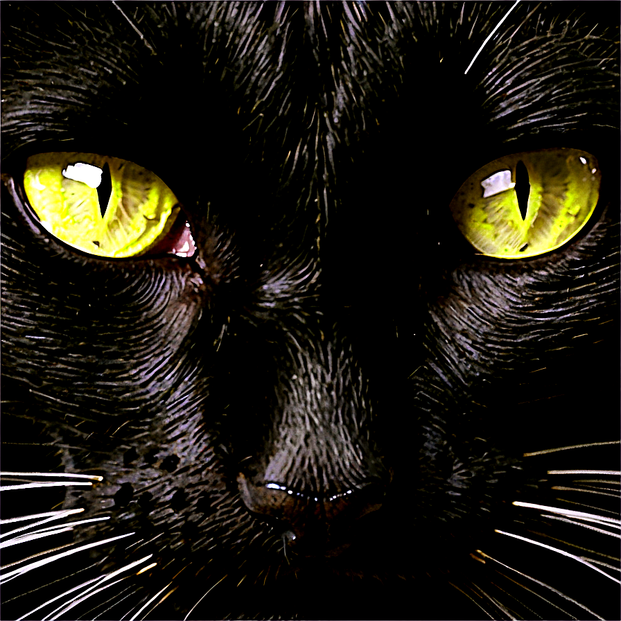 Black Cat Face Png Fjp22 PNG Image