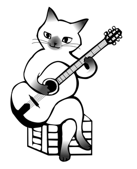 Black Cat Silhouette Dark Background PNG Image