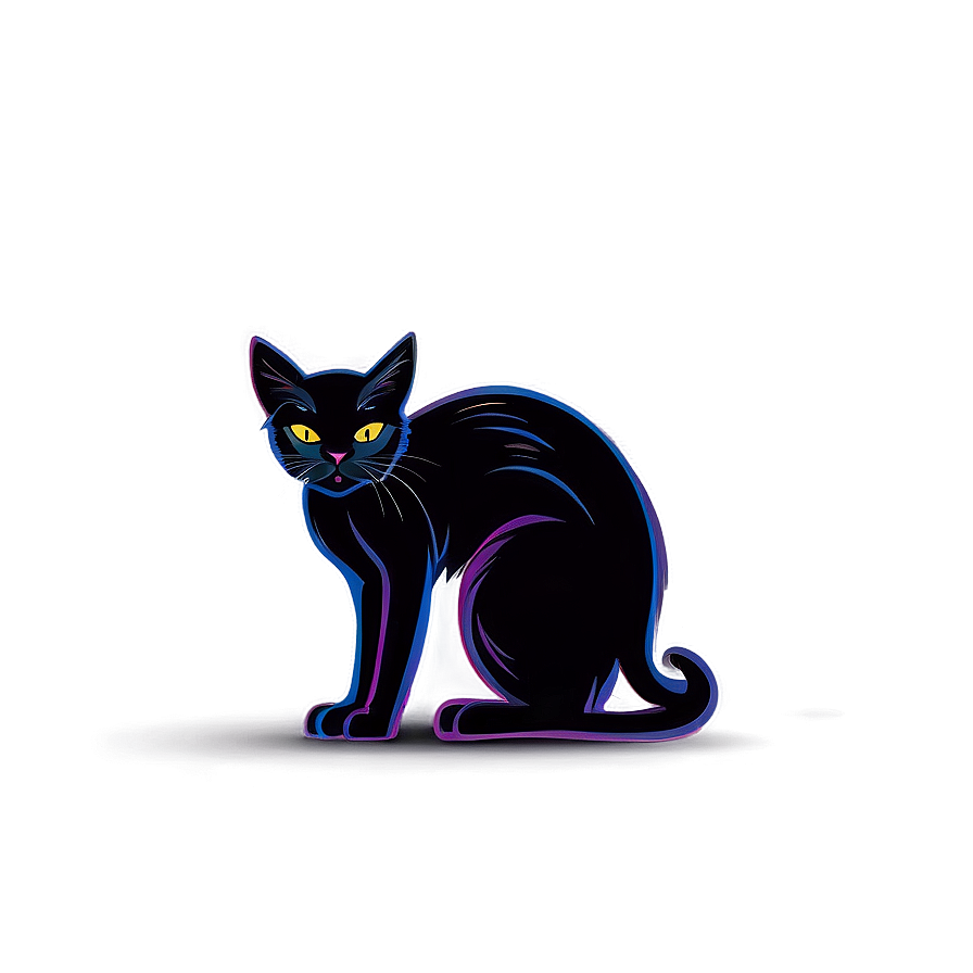 Black Cat Vector Png 14 PNG Image