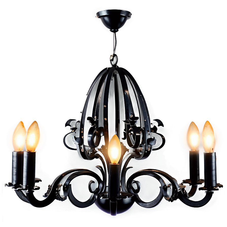 Black Chandelier Png Tdd60 PNG Image