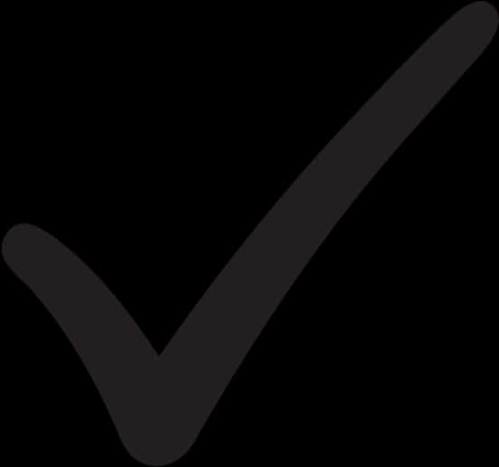 Black Check Mark Simple Graphic PNG Image