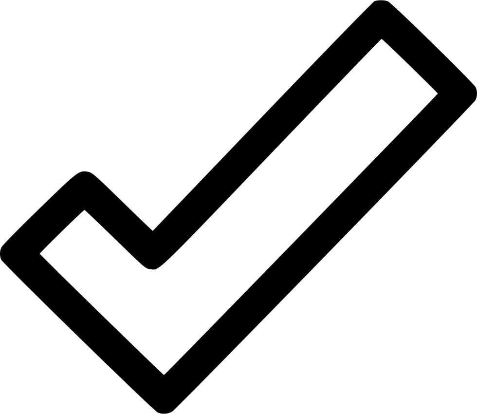 Black Checkmark Icon PNG Image