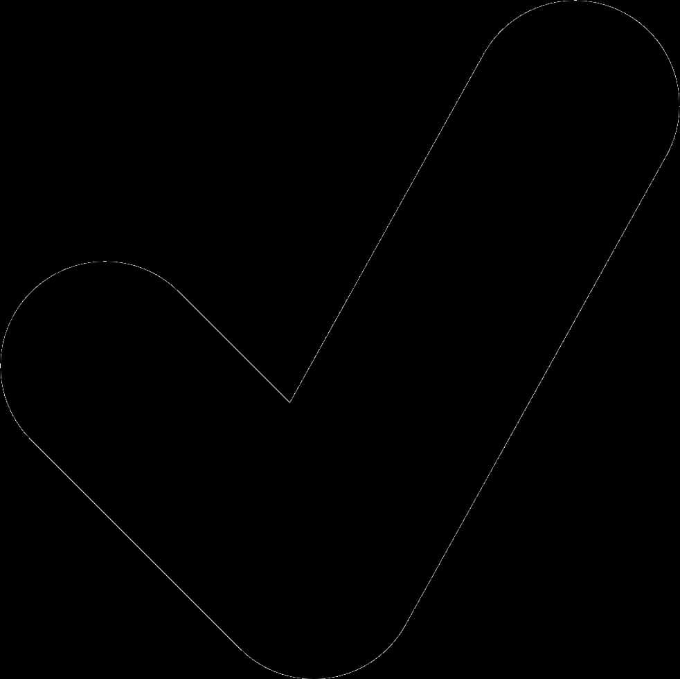 Black Checkmark Transparent Background PNG Image