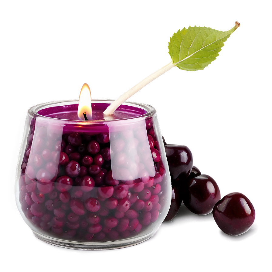 Black Cherry Candle Png 90 PNG Image