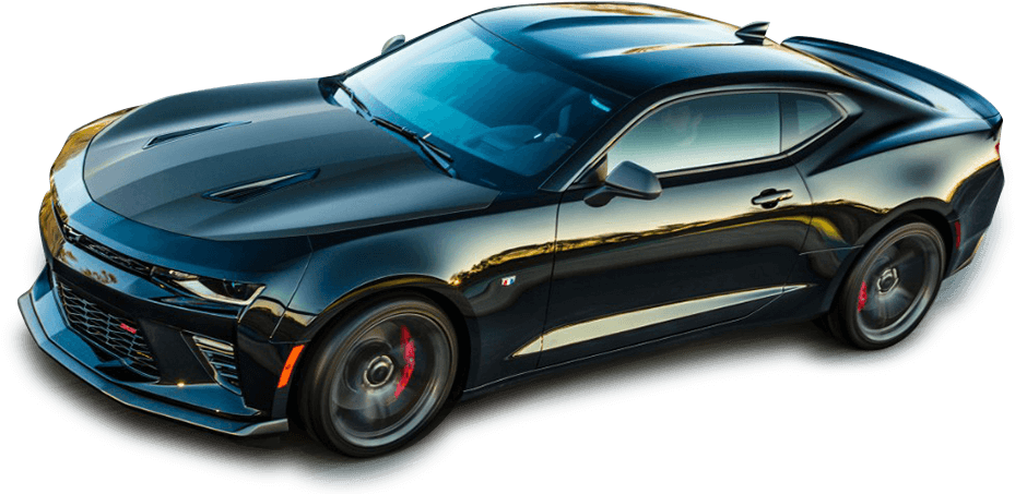 Black Chevrolet Camaro Sports Car PNG Image