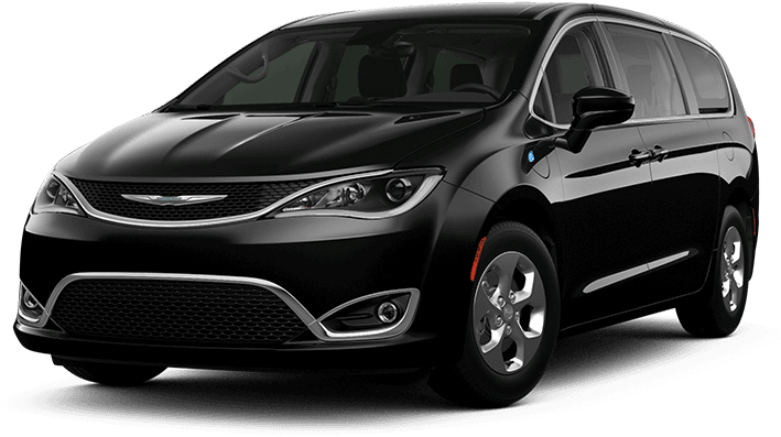 Black Chrysler Pacific Minivan Profile View PNG Image