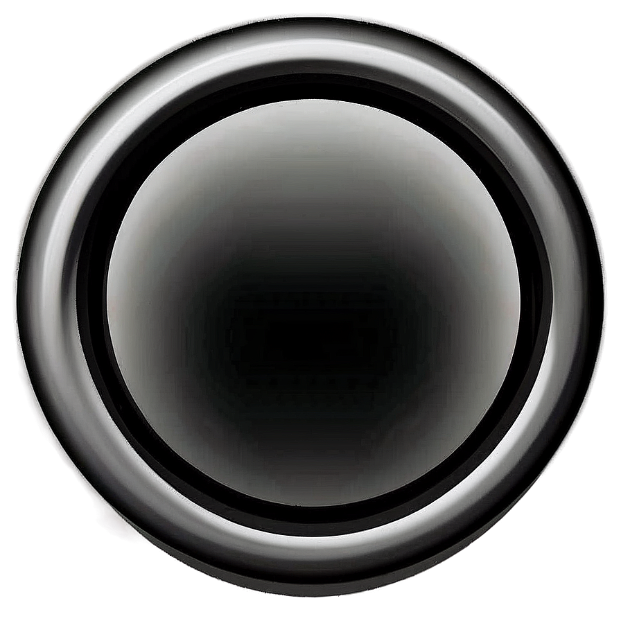 Black Circle Button Png 05252024 PNG Image