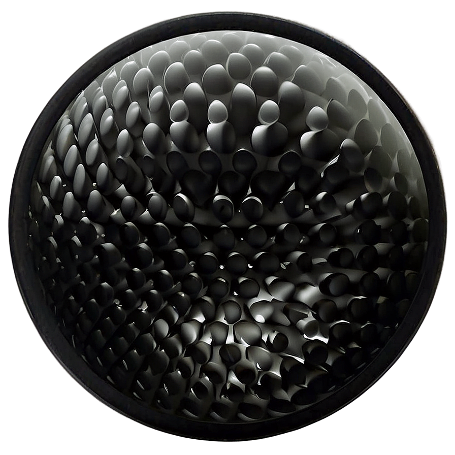 Black Circle Matte Finish Png 05252024 PNG Image