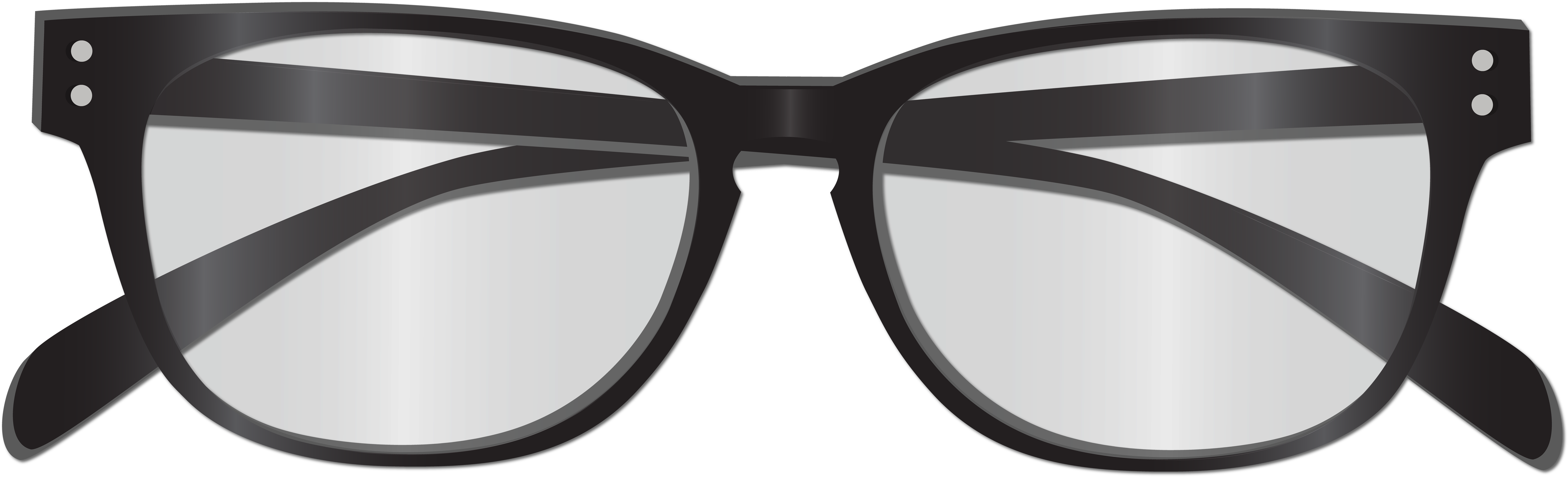 Black Classic Eyeglasses PNG Image