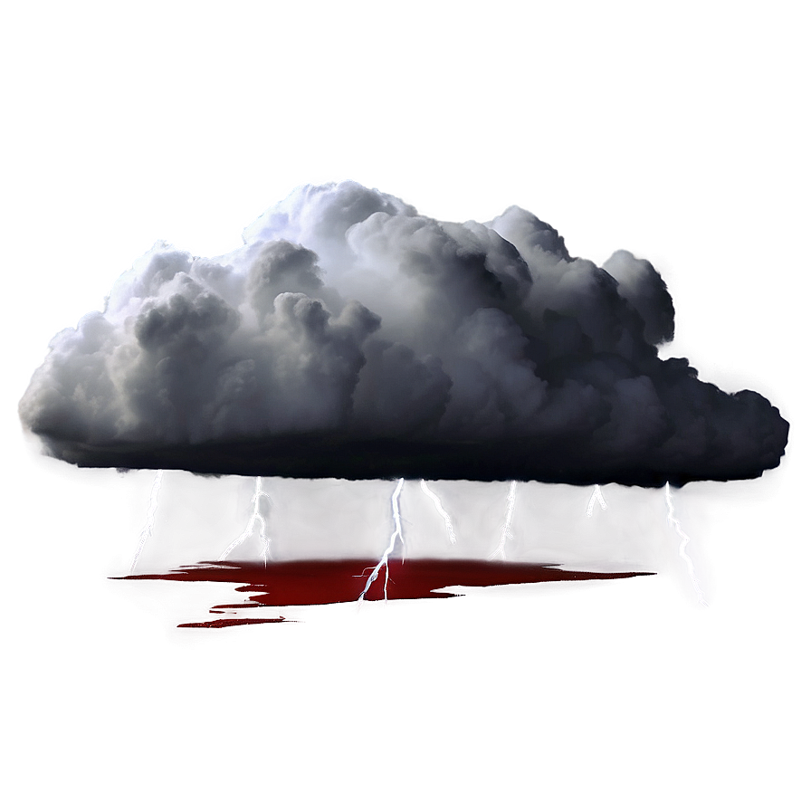 Black Clouds And Lightning Png Kjb PNG Image