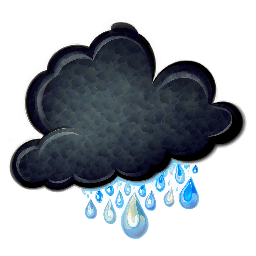 Black Clouds D PNG Image