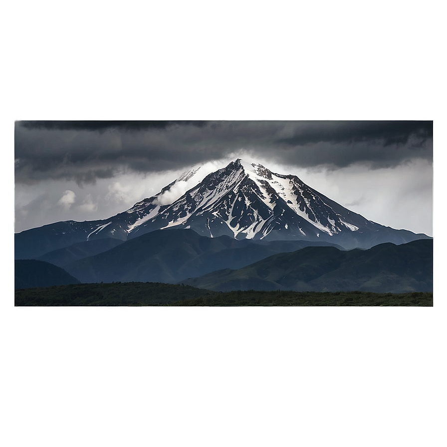 Black Clouds Over Mountains Png 36 PNG Image