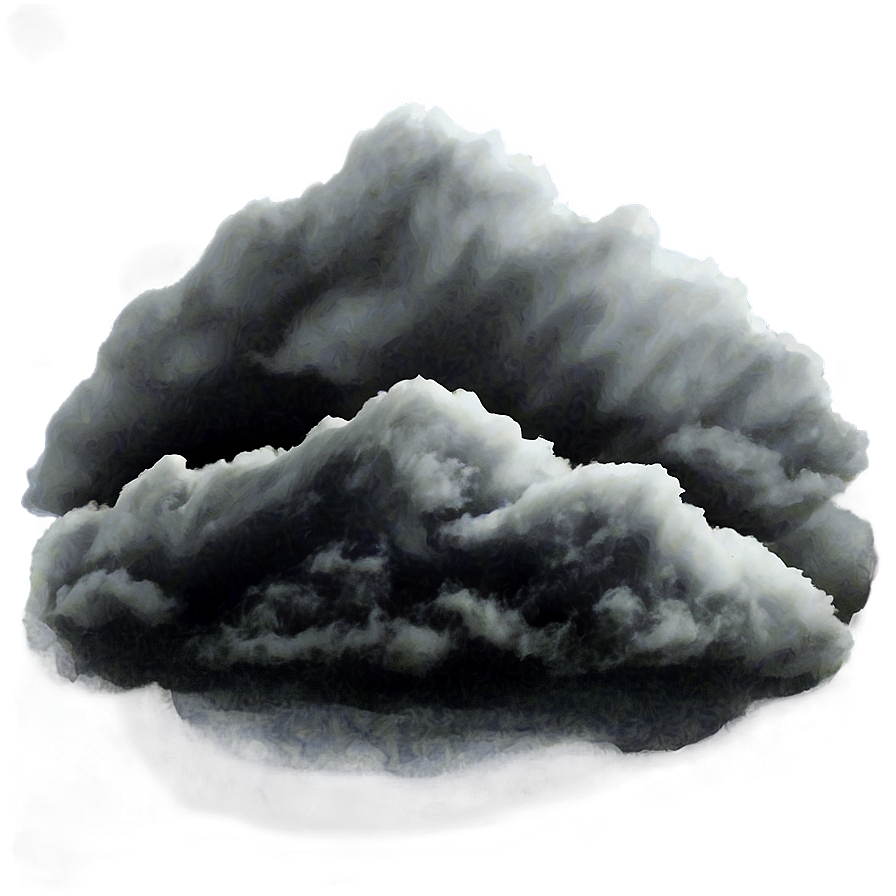 Black Clouds Over Mountains Png Uab3 PNG Image