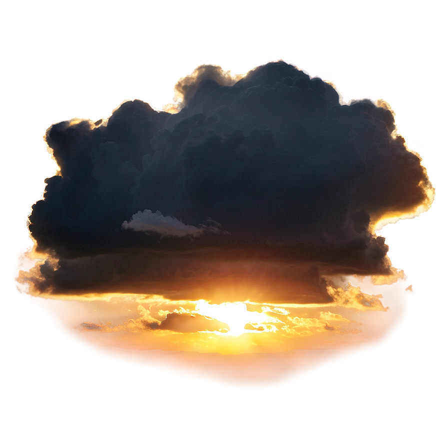 Black Clouds Sunset Png 94 PNG Image