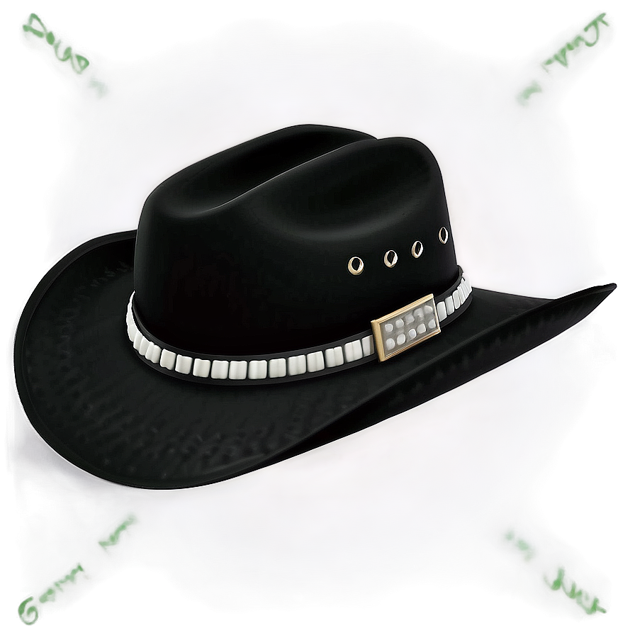 Black Cowboy Hat Png Vft6 PNG Image