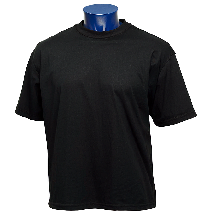 Black Crew Neck T Shirt Png 05252024 PNG Image