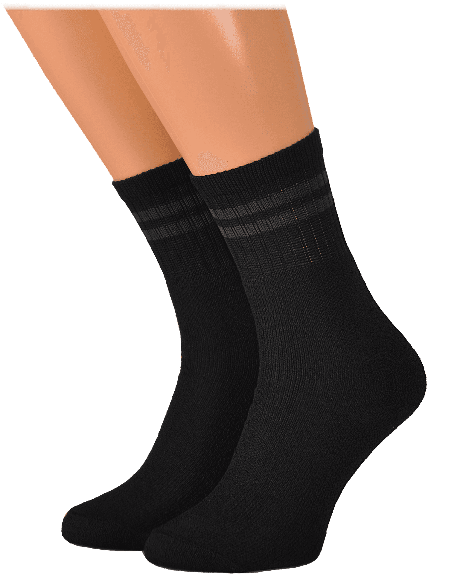 Black Crew Socks Product Photography PNG Image