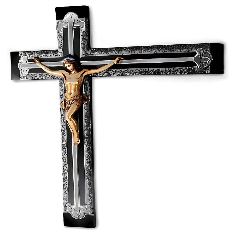 Black Cross Outline Png Oqn97 PNG Image