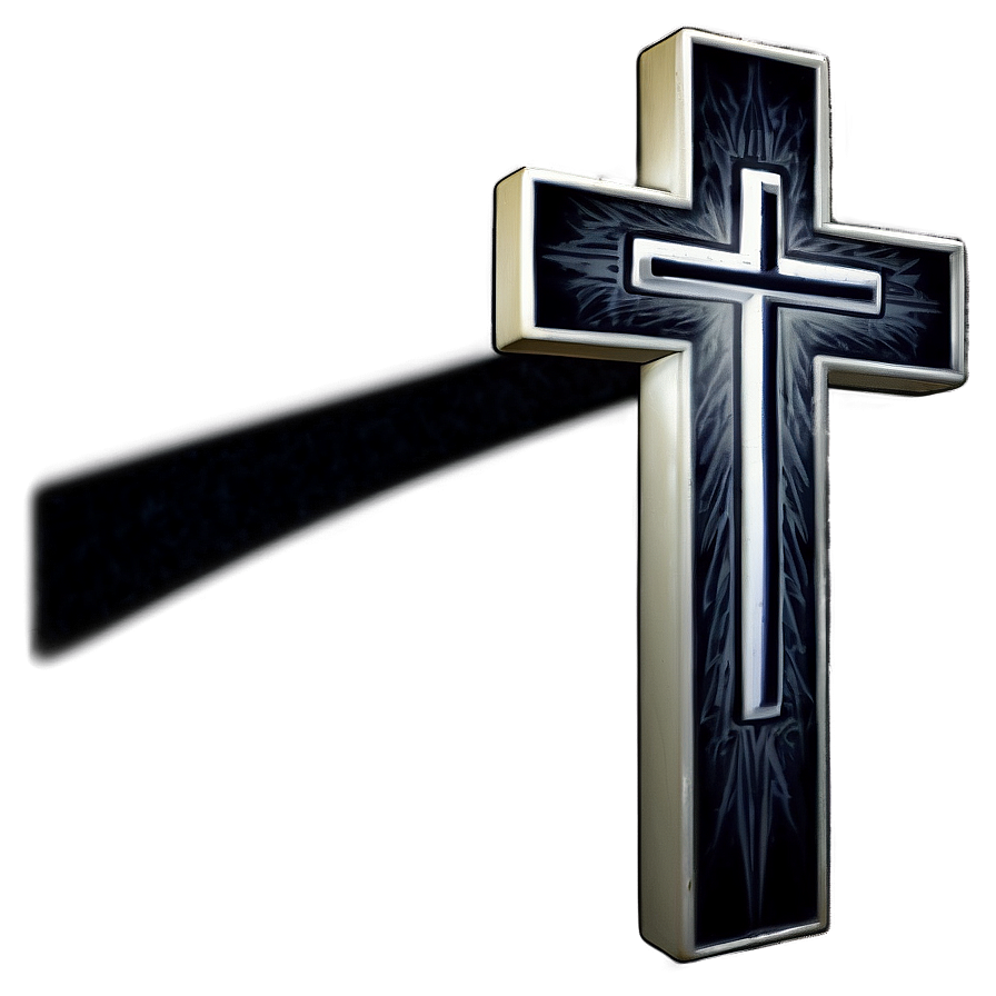 Black Cross With Halo Png Tqq PNG Image