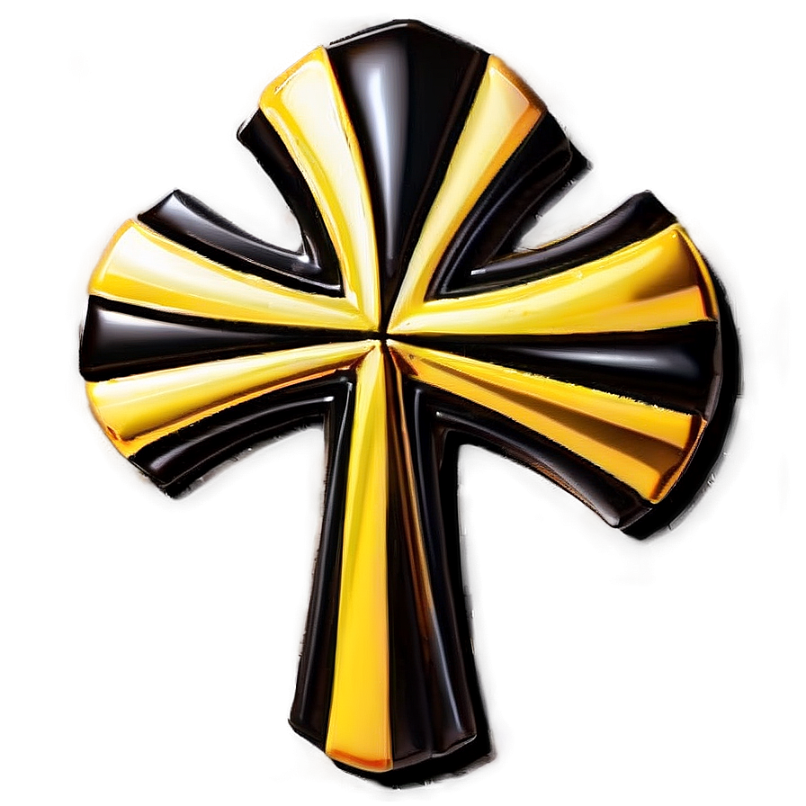 Black Cross With Heart Png 05242024 PNG Image