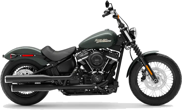 Black Cruiser Motorcycle PNG Image