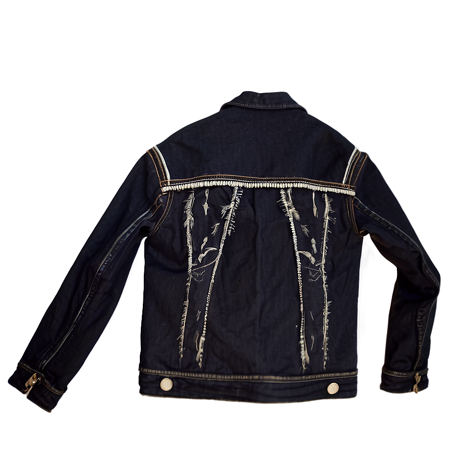 Black Denim Jacket Png Wrd PNG Image