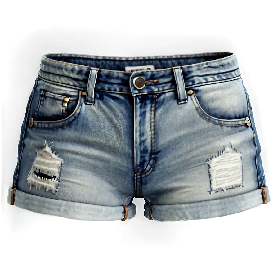 Black Denim Shorts Png 90 PNG Image