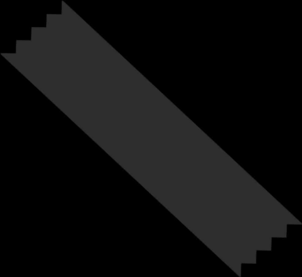 Black Diagonal Stripof Tape PNG Image