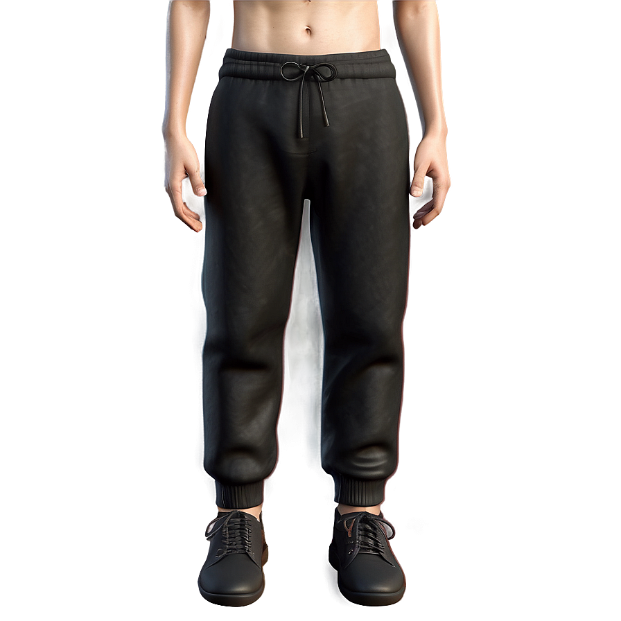 Black Drawstring Pants Png Meb PNG Image