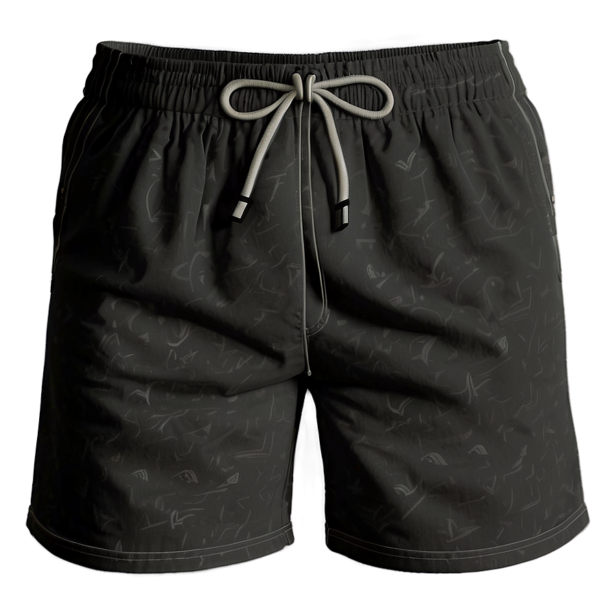 Black Drawstring Shorts Png 06132024 PNG Image