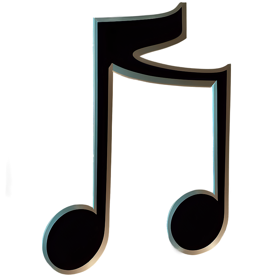 Black Eighth Note Illustration Png 82 PNG Image