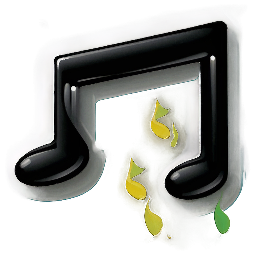 Black Eighth Note Illustration Png Wmw PNG Image