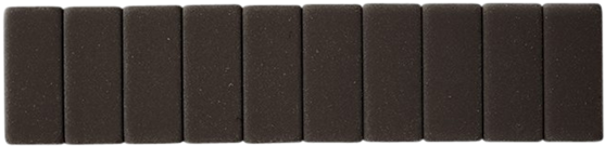 Black Eraser Row PNG Image