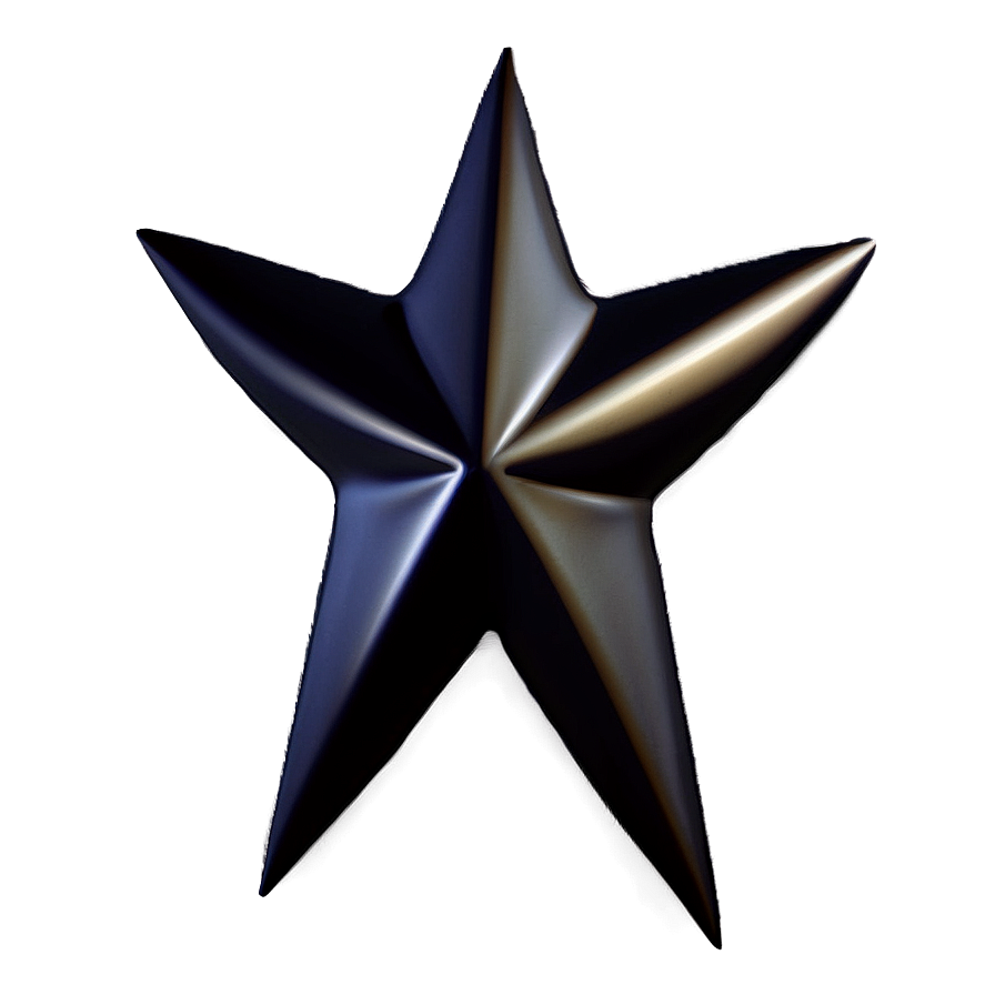 Black Fade Star Png Fbx PNG Image