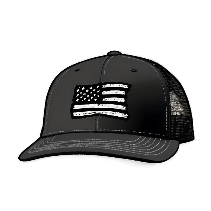 Black Flag Trucker Hat Png Frh PNG Image