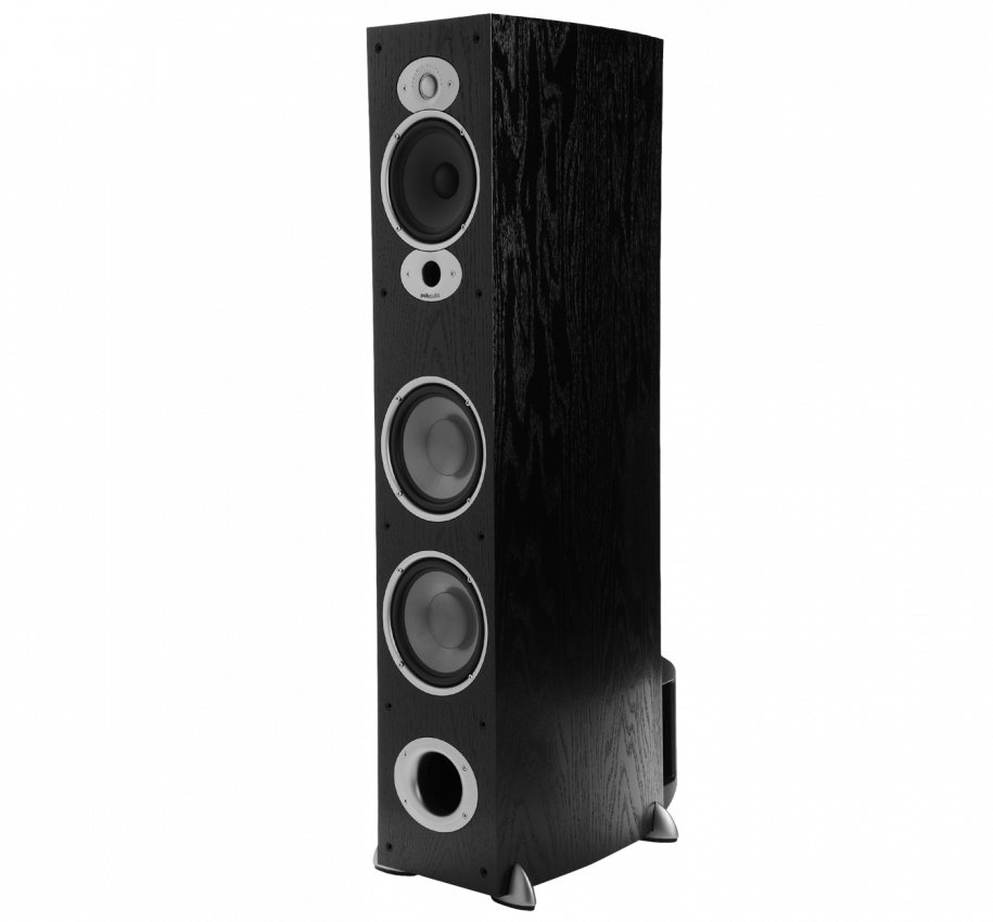 Black Floorstanding Speaker PNG Image