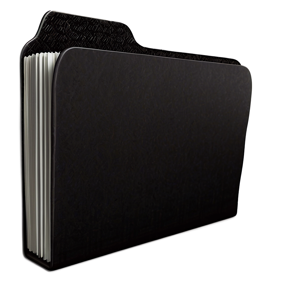 Black Folder With Label Png Mir PNG Image