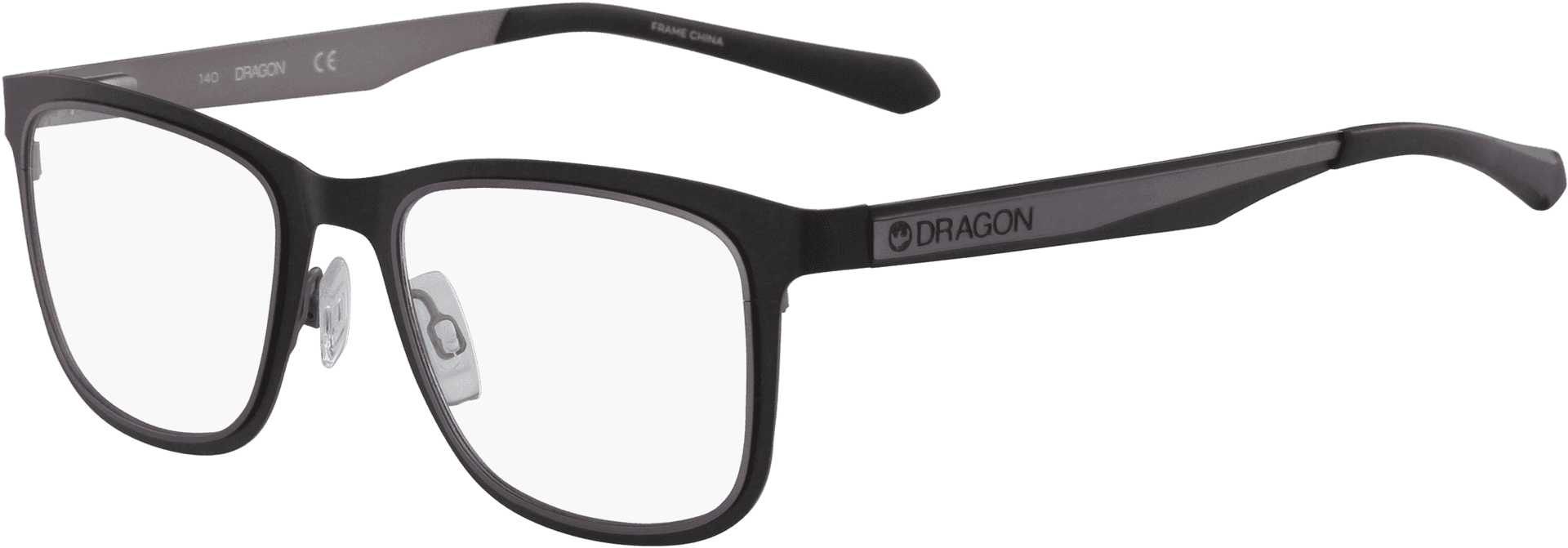 Black Frame Dragon Eyeglasses PNG Image