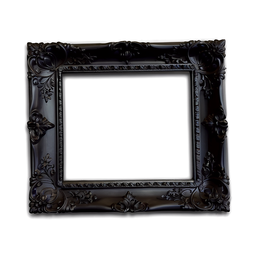 Black Frame Portrait Png 86 PNG Image