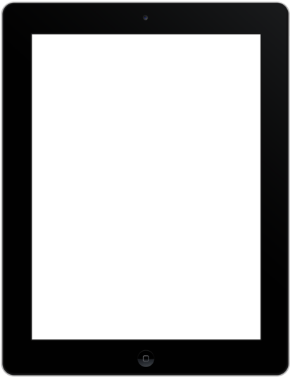 Black Frame White Screeni Pad PNG Image